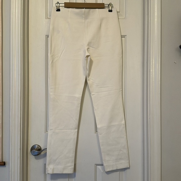 Chico's Cream Straight Leg ponte knit pant with pockets 00T Tall - Picture 3 of 7